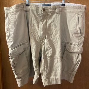 Ralph Lauren polo cargo shorts 48 khaki tan